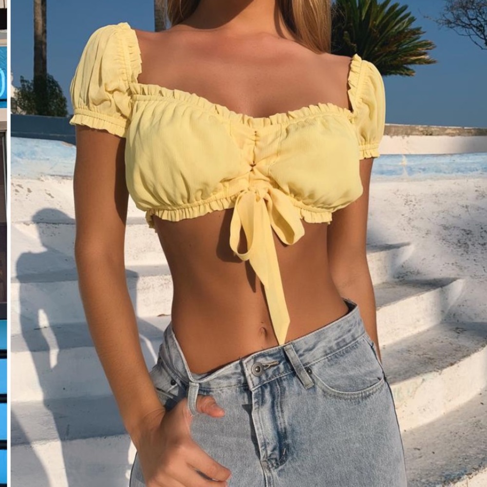 Claire yellow top